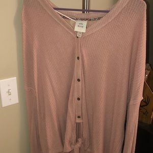 Knox Rose pink long sleeve shirt size XXL